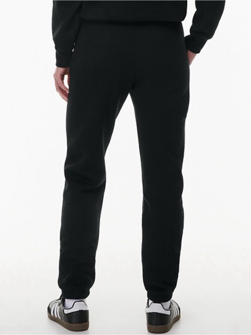 Aritzia TNA Perfect Fit SweatFleece Cozy Fleece Joggers Size Small Black - Picture 2 of 8